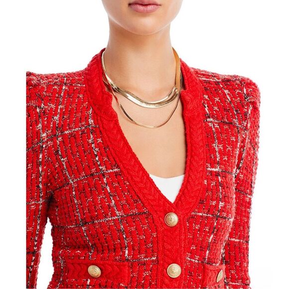 New NWT Jenni Cardigan in Red Multi L'AGENCE Retails $675 Sl - Picture 6 of 9